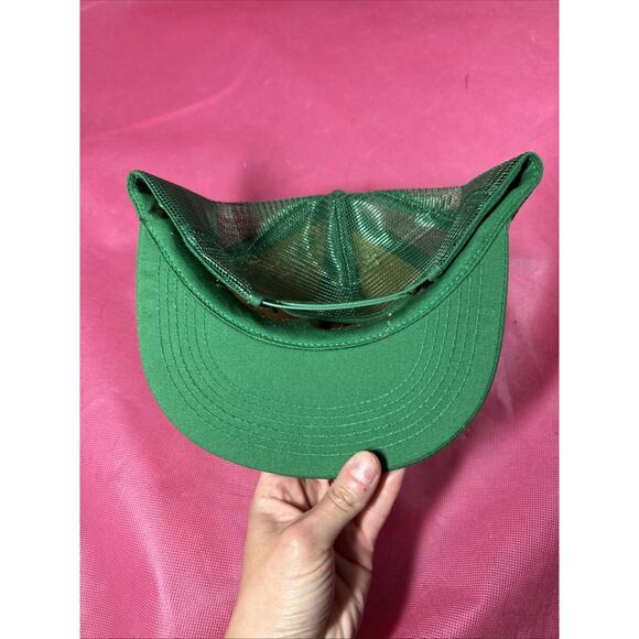 Vintage Wilken Brand Land Oil Farmer Hat Snapback Patch Cap K Brand USA NOS - Picture 5 of 6